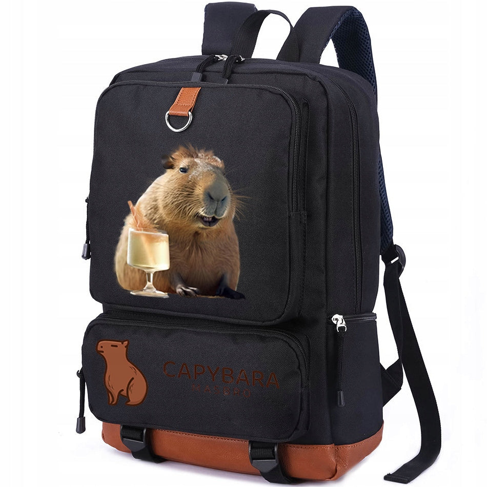 BACKPACK A4 SCHOOL CAPYBARA ANIMALS COLORS