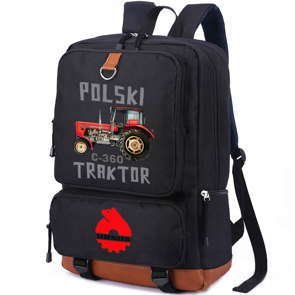 BACKPACK A4 SCHOOL URSUS TRACTOR UNIQUE COLORS