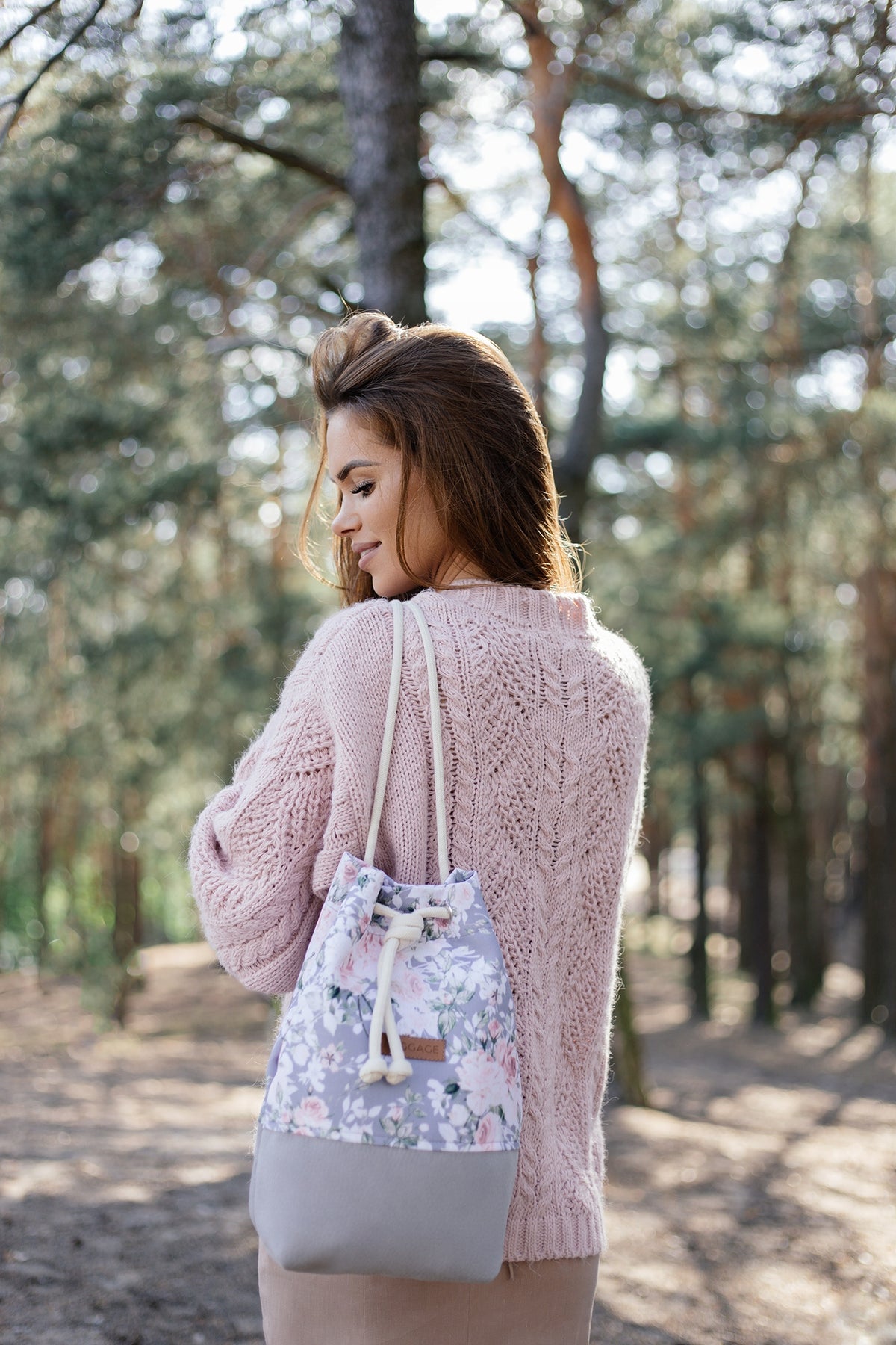 BACKPACK BAG 2IN1 BAG BAGGAGE ROMANTIC FLOWERS Manufacturer code BAGGAGE