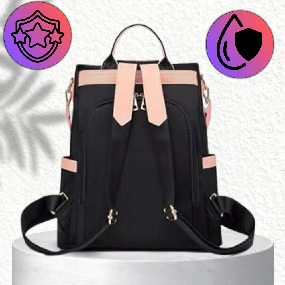 BACKPACK BAG WOMEN'S BACKPACK Strap Black Urban 2IN1 ROOMY Brand EdiBazzar