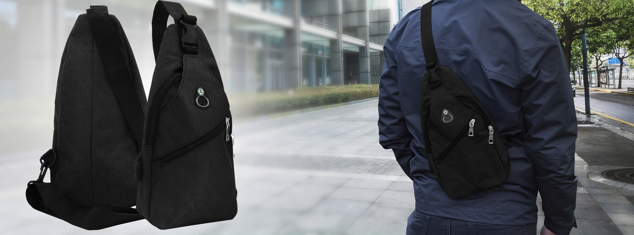 BACKPACK BUM BAG SACHET FRONT BACK FOR ONE SHOULDER UNISEX MEN'S WOMEN'S Packaging status original