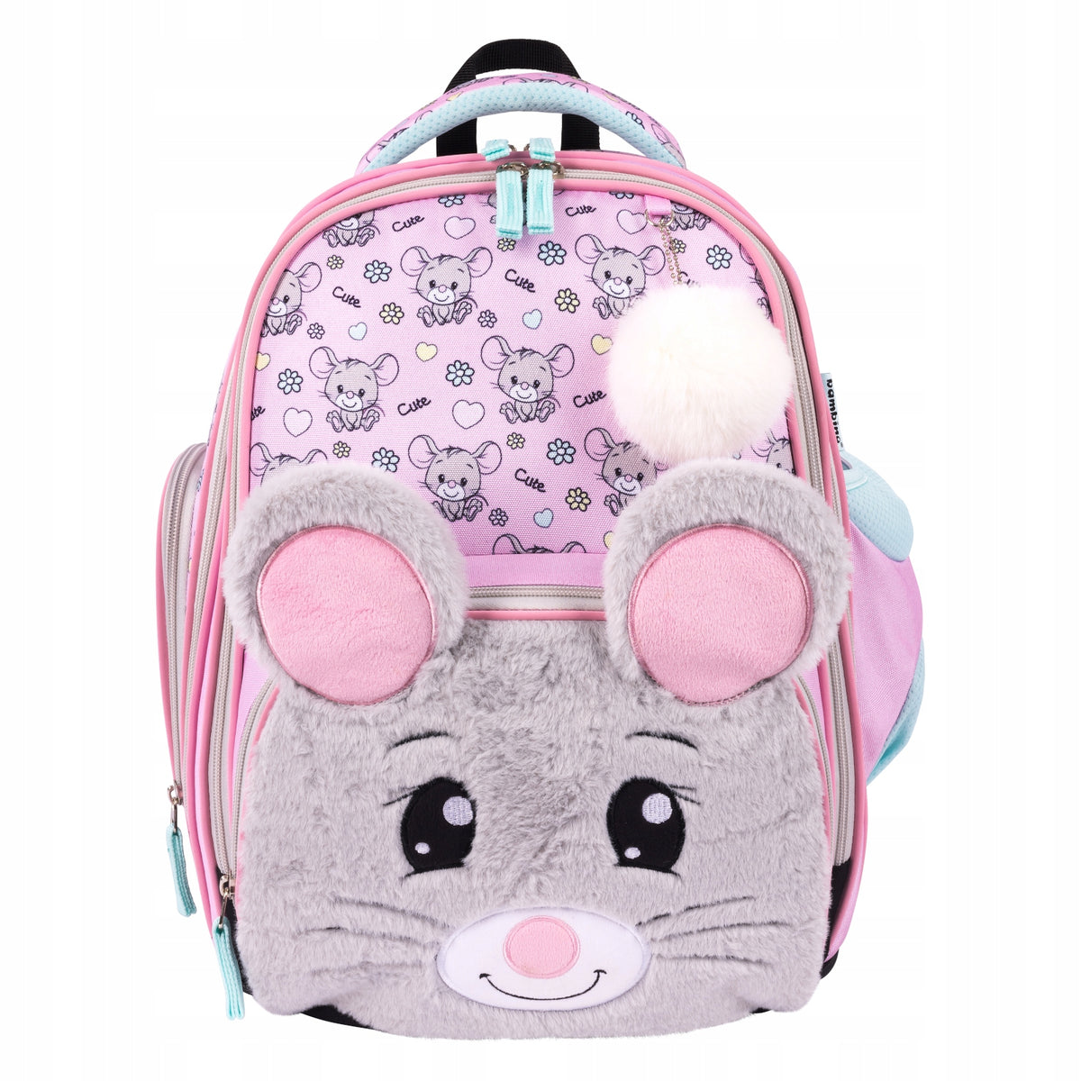 BACKPACK Bambino PREMIUM MOUSE satchel LIGHTWEIGHT for grades 1-3 Plush Mouse Brand Bambino