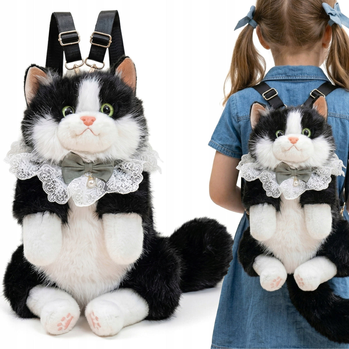 BACKPACK CAT FOR GIRLS RODS Plush toy INTERACTIVE HAD