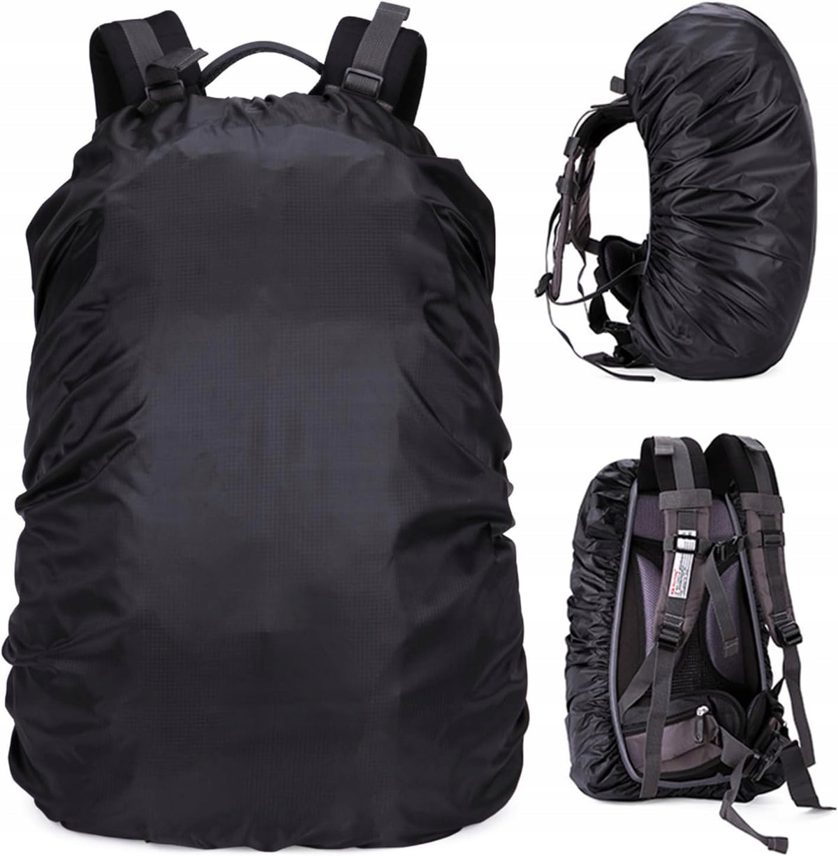 BACKPACK COVER PRACTICAL PROTECTIVE FOR CAMPING TREKKING SURVIVAL BLACK