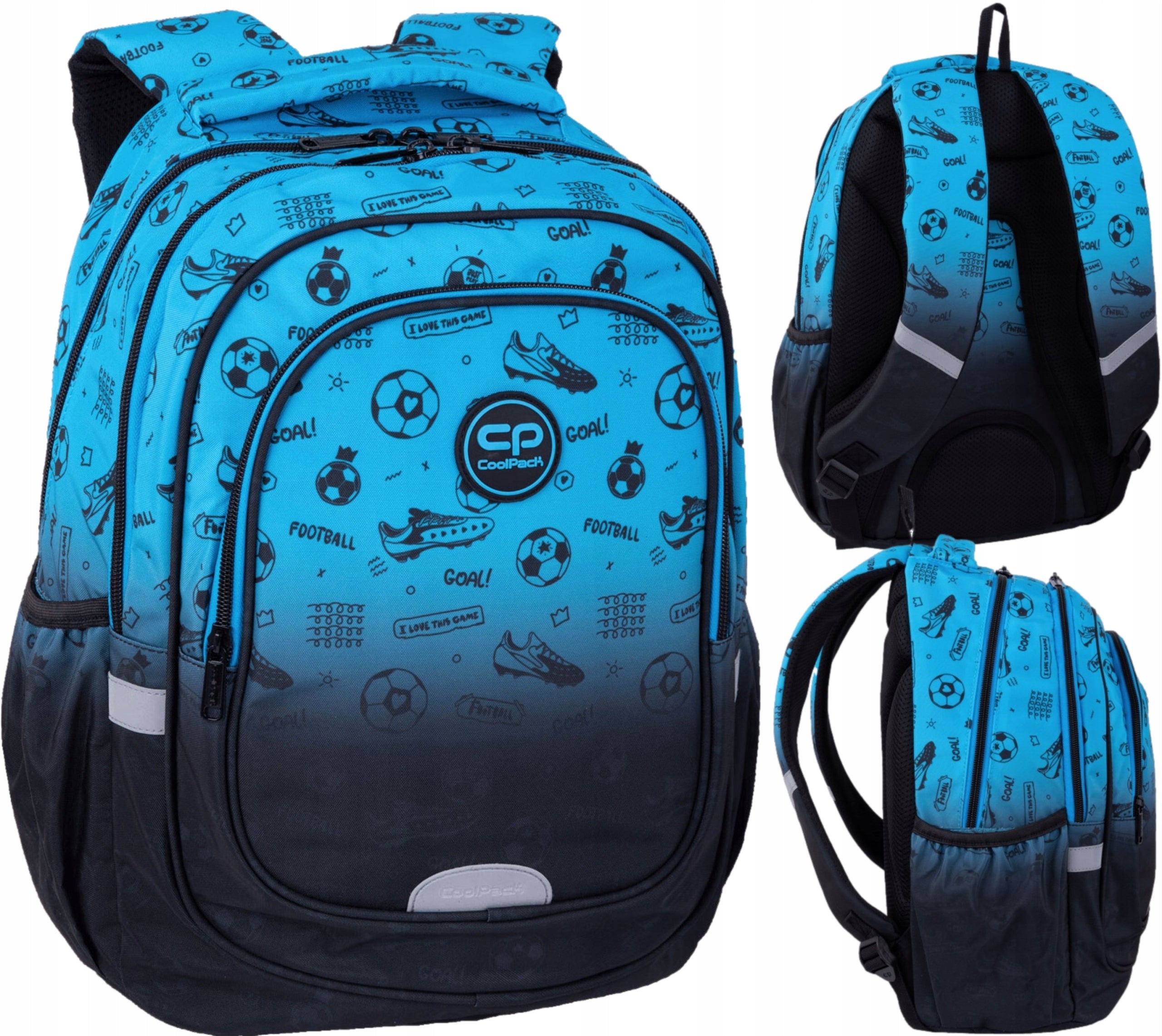 BACKPACK CoolPack SCHOOL YOUTH FAST GAME OVER PADS CLASS 1-3