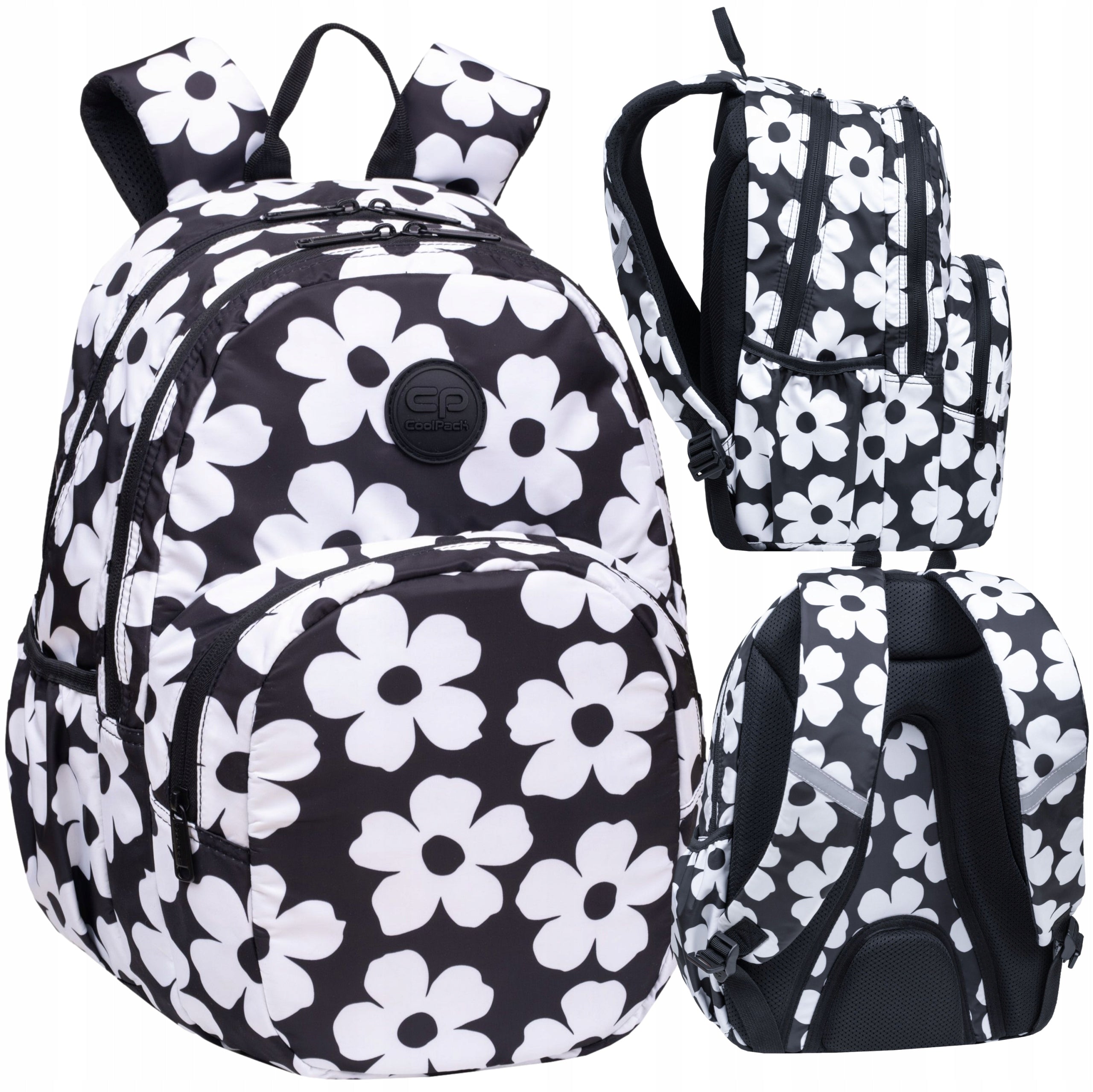 BACKPACK CoolPack SCHOOL YOUTH FOR GIRLS FLOWERS