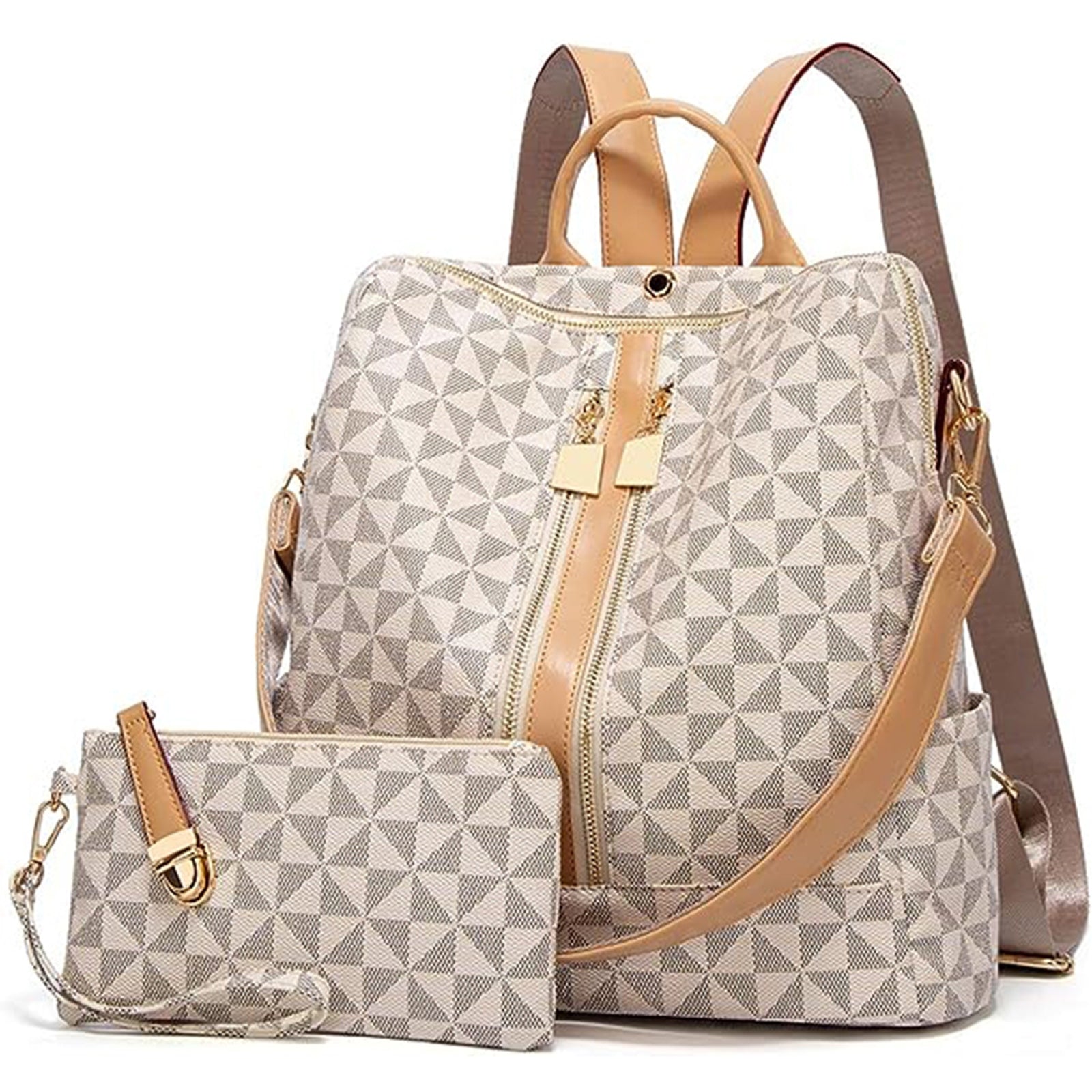 BACKPACK ELEGANT WOMEN'S ROOMY FASHIONABLE PRACTICAL 2IN1 SHOULDER BAG