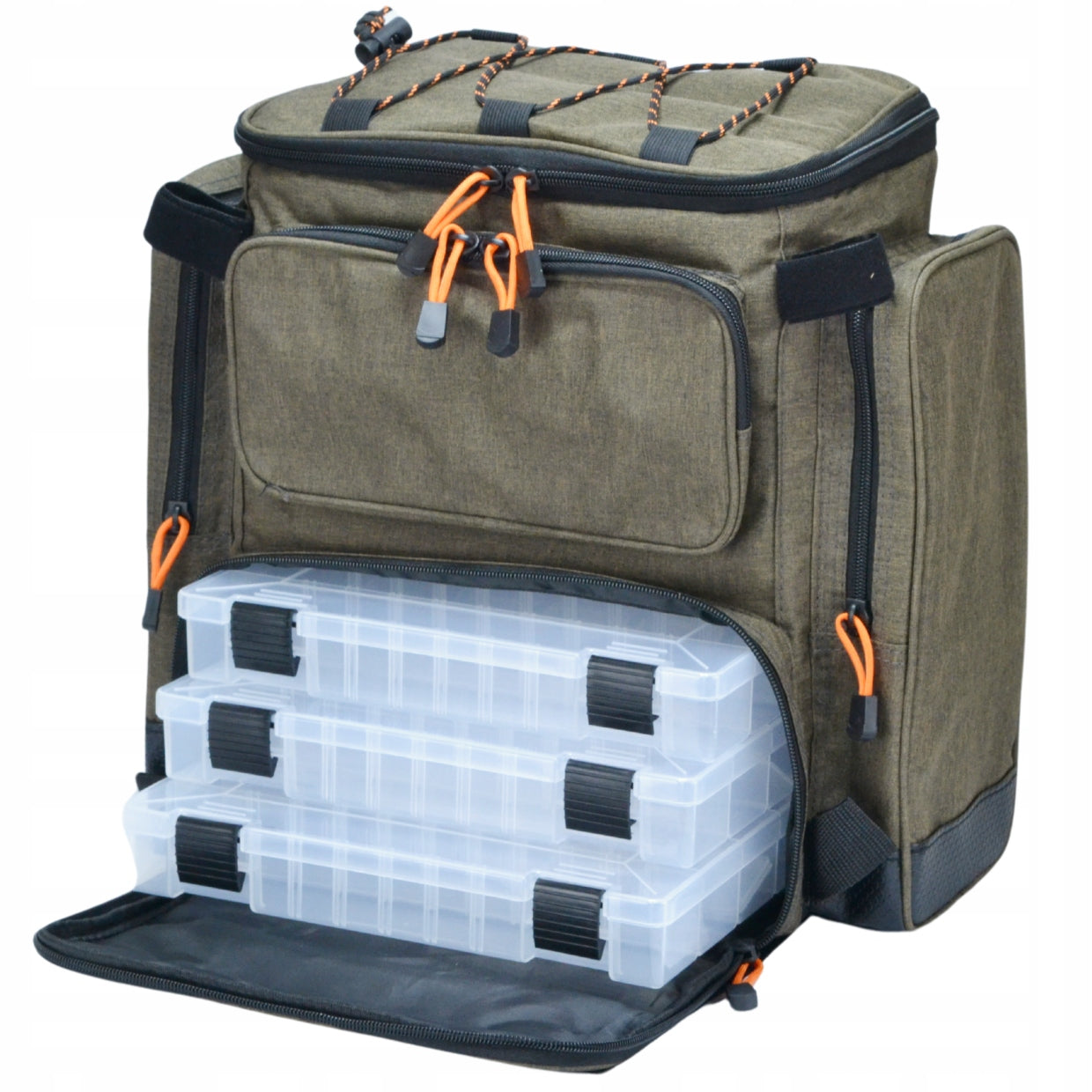BACKPACK FISHING BAG FOR BACK 3 BOXES RIGID BOTTOM HOKKADO 38/42/21cm Product weight with unit packaging 2 kg