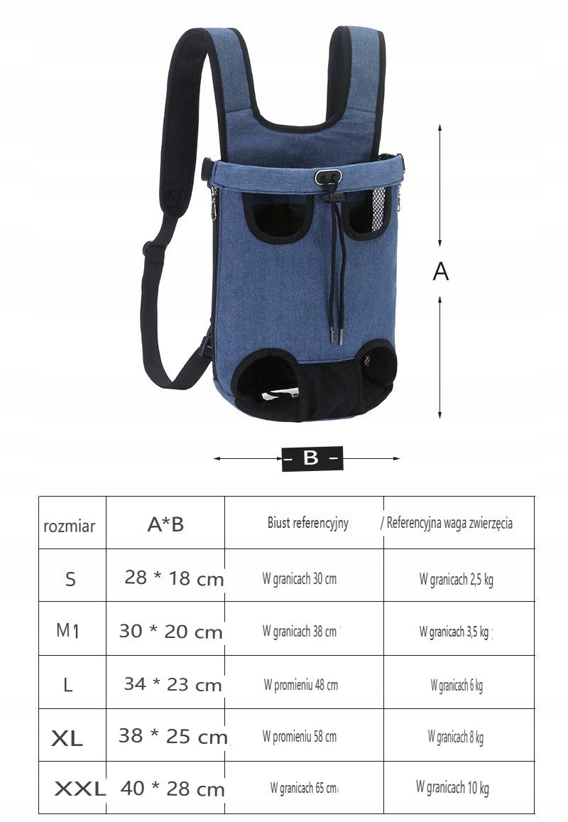 BACKPACK FOR ANIMALS CAT DOG CARRIER XXL UP TO 8-13KG Size L
