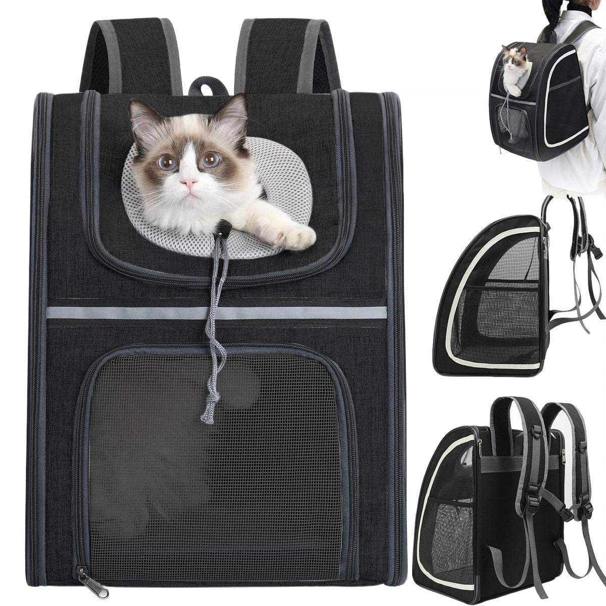 BACKPACK FOR CAT DOG TRANSPORTER FOLDING LARGE CAPACITY 31,6*28,5*40CM