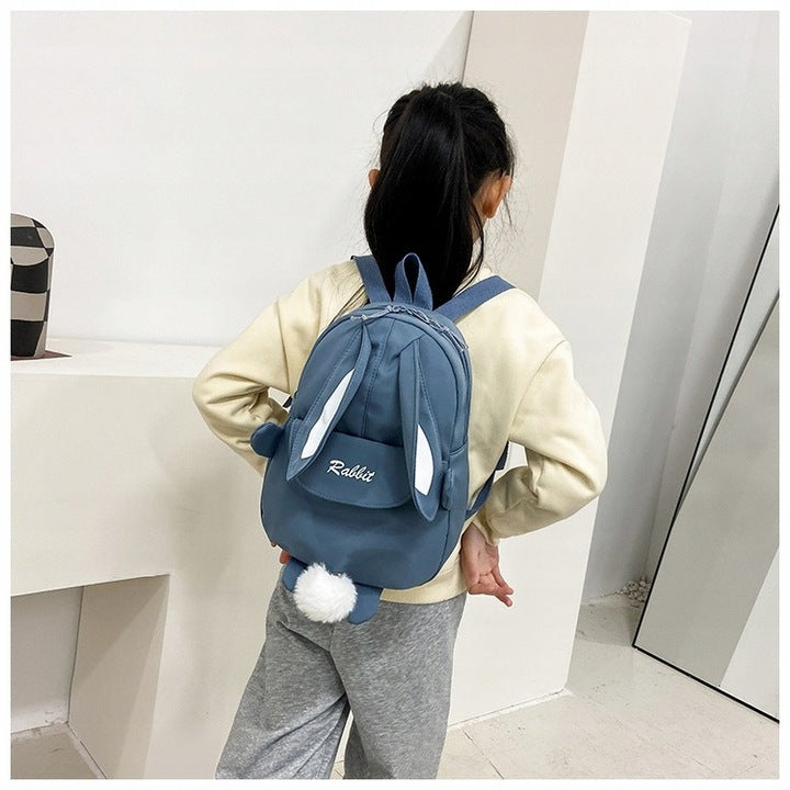 BACKPACK FOR CHILDREN SCHOOL RABBIT WITH EARS BLUE BUNNY BACKPACK Brand no brand