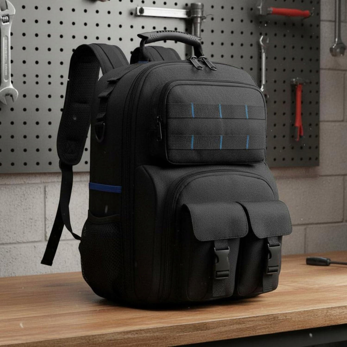 BACKPACK FOR FITTER ELECTRICIAN TOOL ASSEMBLY BLACK DURABLE Brand no brand