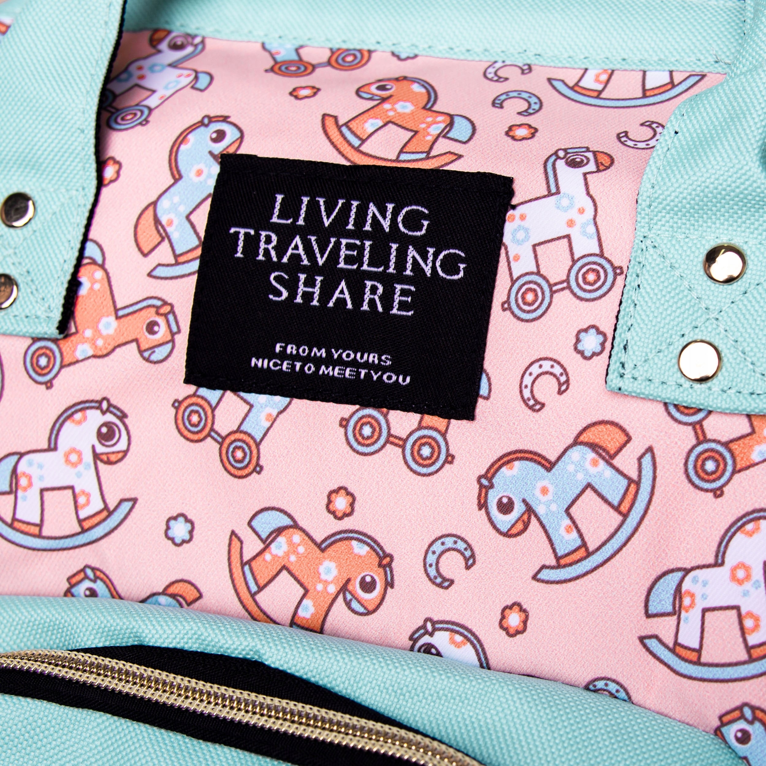 BACKPACK FOR MOM Dad For Diapers Akcesoria Sea Bag for Stroller + Hooks Brand no brand