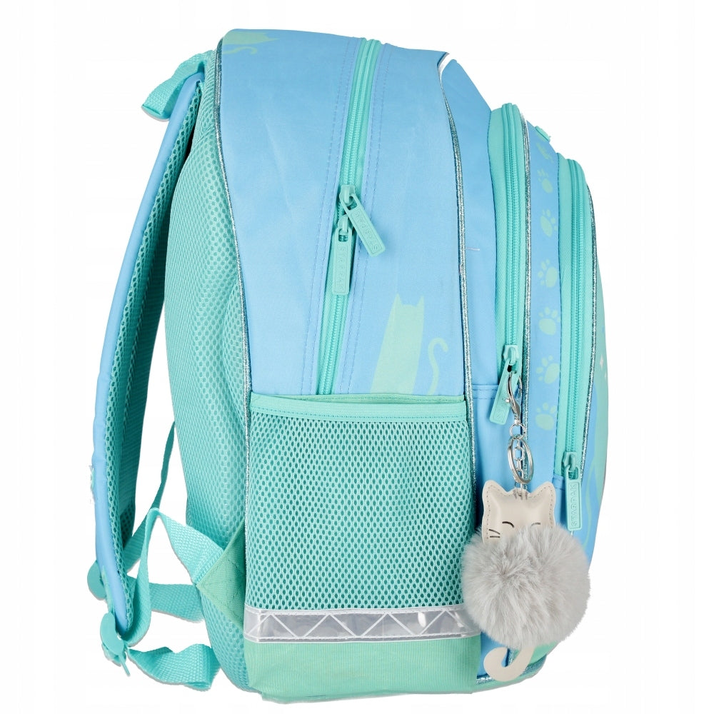 BACKPACK KITTEN CUTIES TURQUOISE WITH KITTEN Brand Starpak