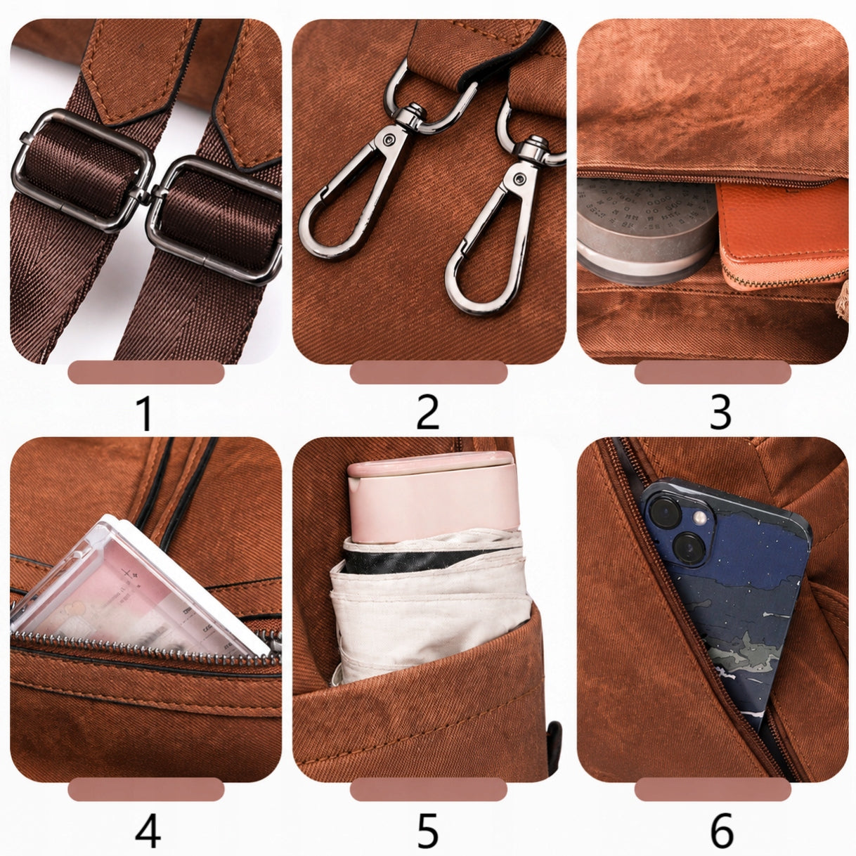 BACKPACK LEATHER BAG WOMEN'S BAG ROOMY STYLISH BACKPACK Gender woman