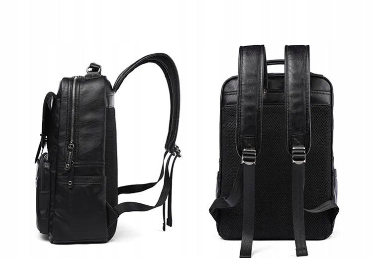 BACKPACK MEN'S URBAN QUALITY ELEGANT LAPTOP POCKET BLACK FOR SCHOOL WORK Manufacturer code PL13