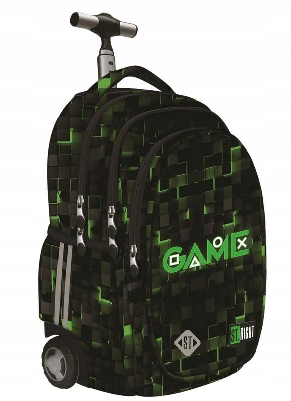BACKPACK ON WHEELS 4 CHAMBER GREEN GAME