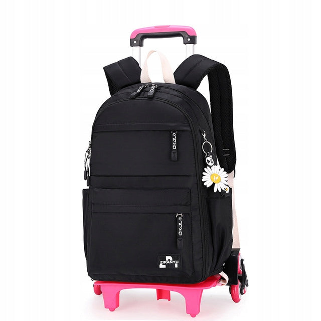 BACKPACK ON WHEELS SCHOOL 6X RUBBER WHEELS