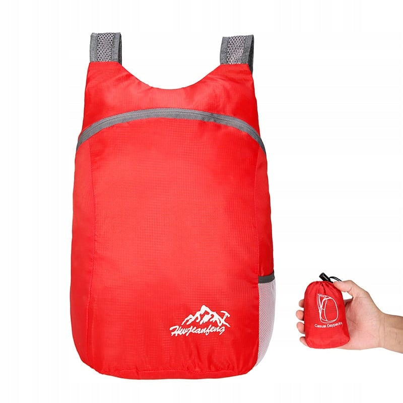 BACKPACK ORTALION TRAVEL LIGHTWEIGHT HANDHELD RED FOLDING FOR TRIP