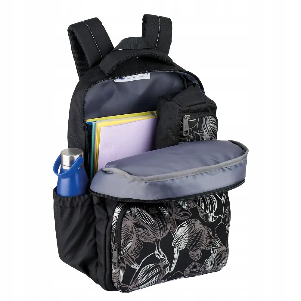 BACKPACK OXFORD DREAM TECH RPET BLACK FLOWERS Brand Oxford