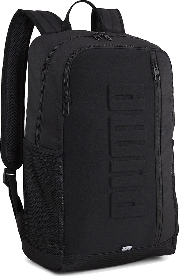 BACKPACK PUMA SCHOOL SPORTS LARGE EMBOSSED LOGO 3D BLACK ROOMY 26 L Kind school