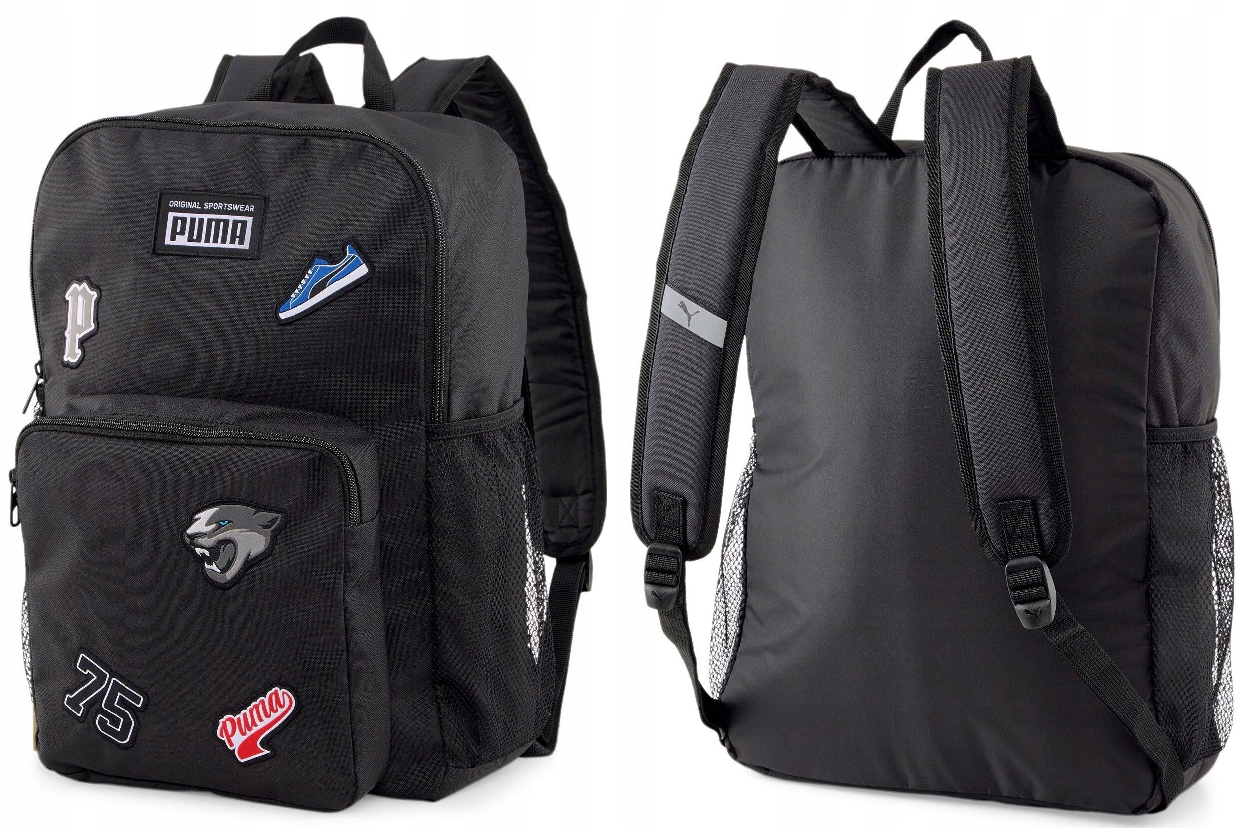 BACKPACK PUMA WATERPROOF SCHOOL SPORTS HIKING FOR TRIPS BLACK 25