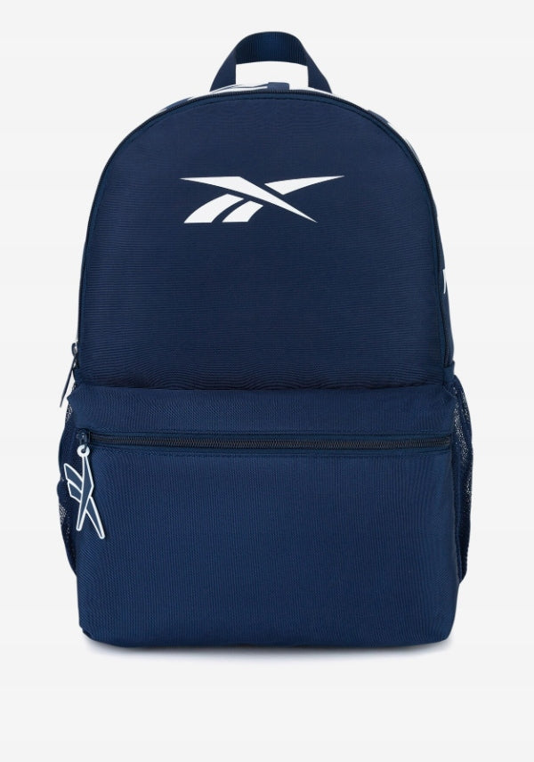 BACKPACK REEBOK NAVY BLUE with white school sports logo roomy and packable Brand Reebok