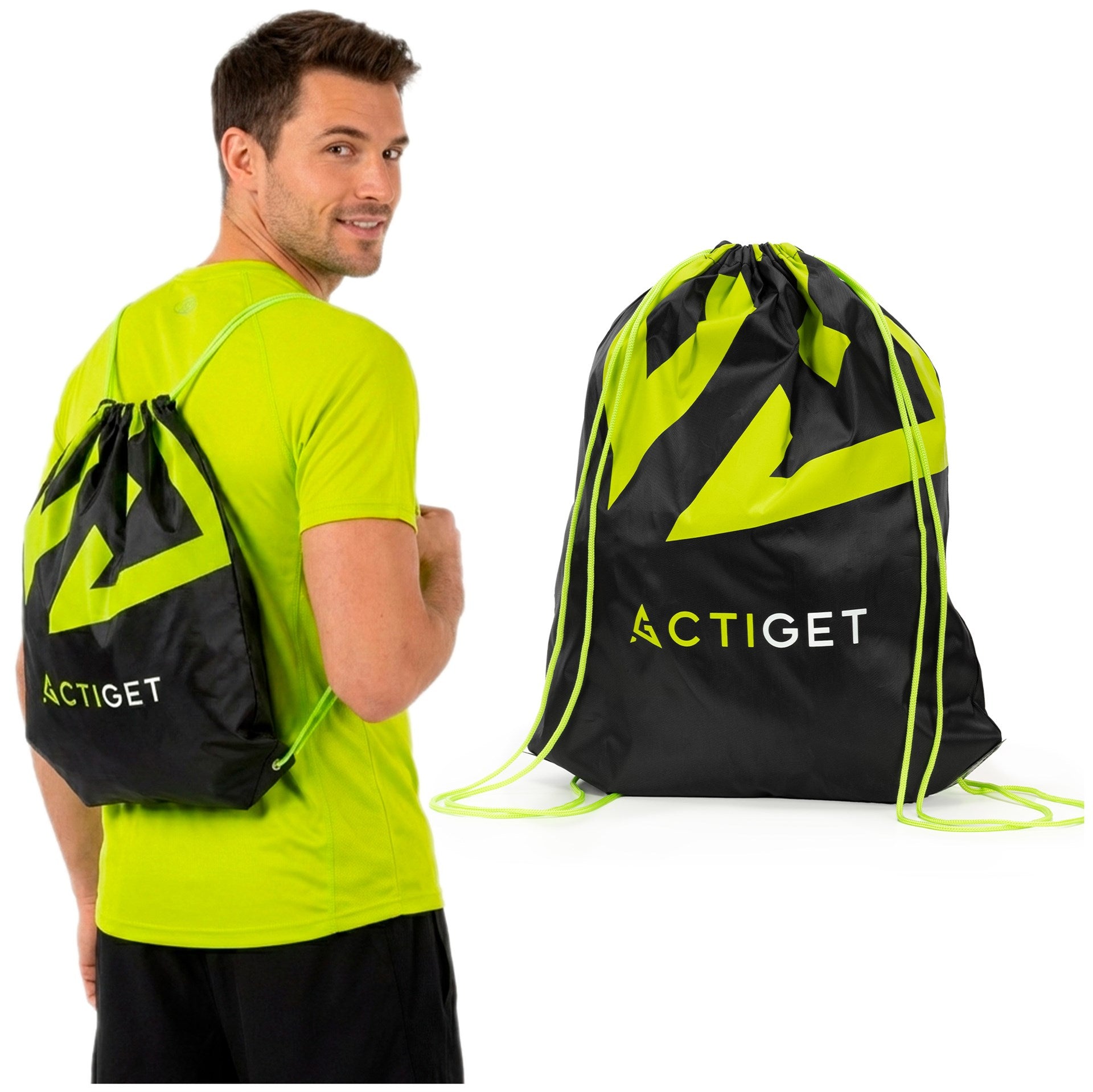 BACKPACK SCHOOL BAG FOR SHOES CLOTHING SPORTS HIKING TRAINING ACTIGET Packaging status original