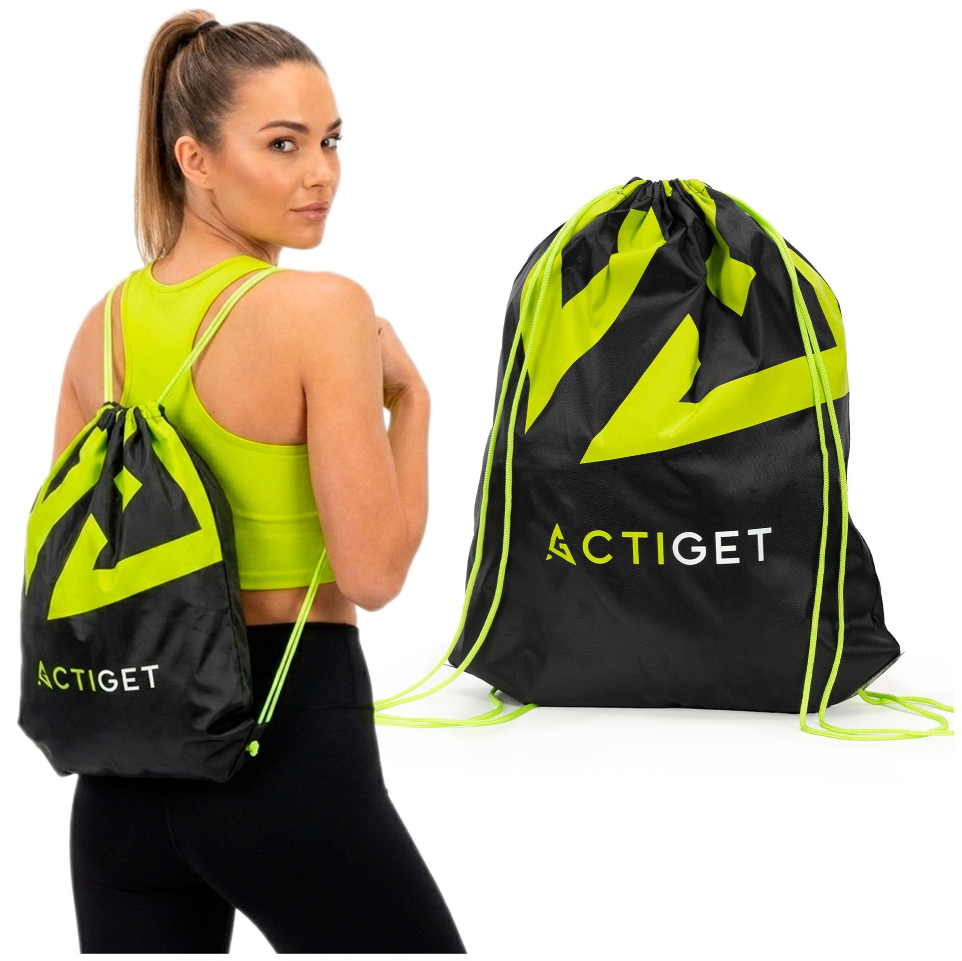 BACKPACK SCHOOL BAG FOR SHOES CLOTHING SPORTS HIKING TRAINING ACTIGET