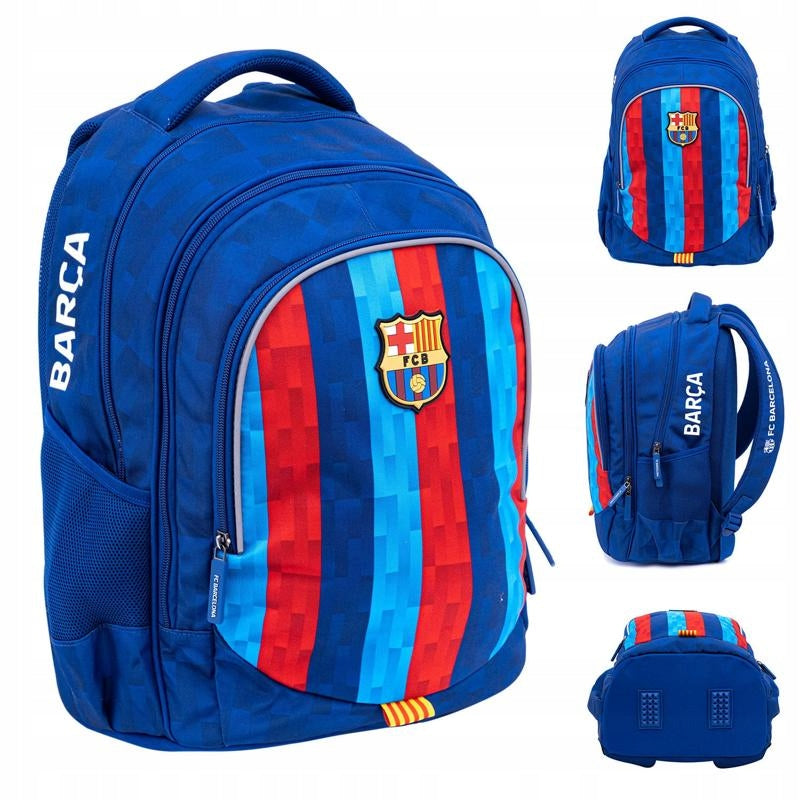 BACKPACK SCHOOL SATCHEL FOR BOY FOOTBALL FC BARCELONA BARCA