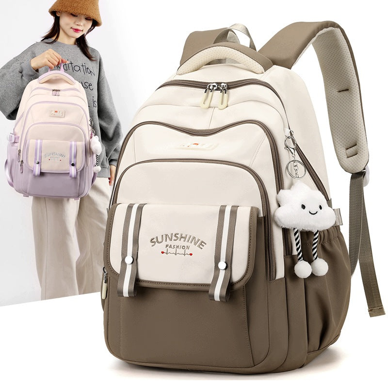 BACKPACK SCHOOL SATCHEL FOR GIRLS TEENAGER WATERPROOF LIGHT Manufacturer code 889
