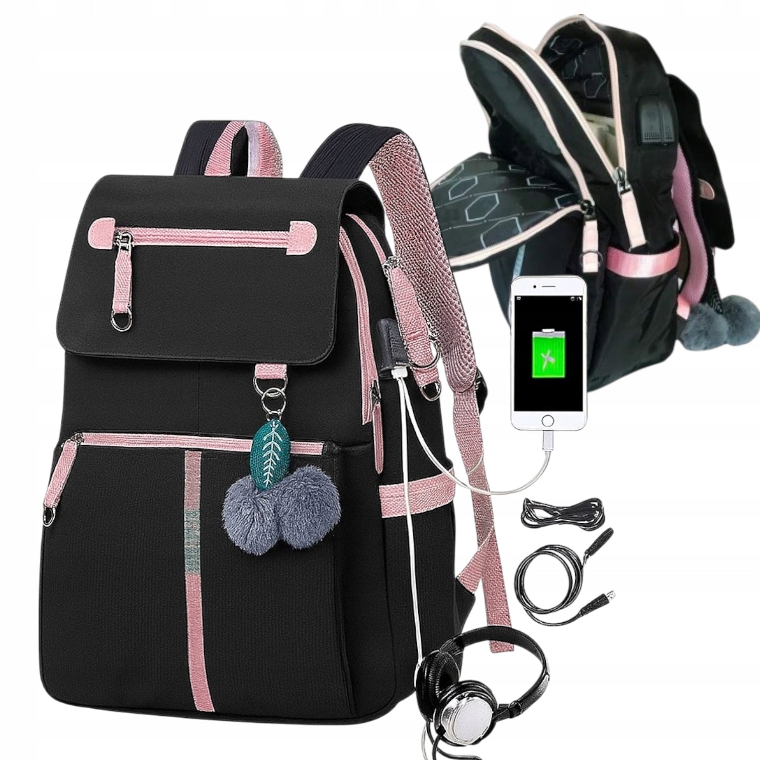 BACKPACK SCHOOL SATCHEL FOR SCHOOL YOUTH SCHOOL USB