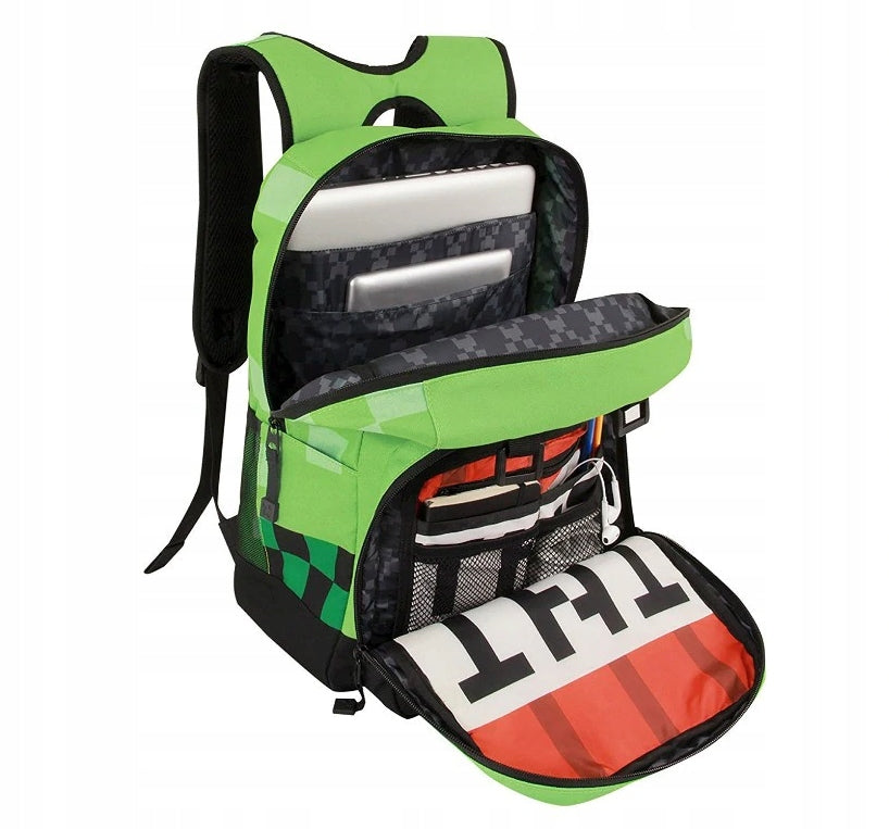 BACKPACK SCHOOL SATCHEL MINECRAFT / ORIGINAL Dimensions large (A4 size)