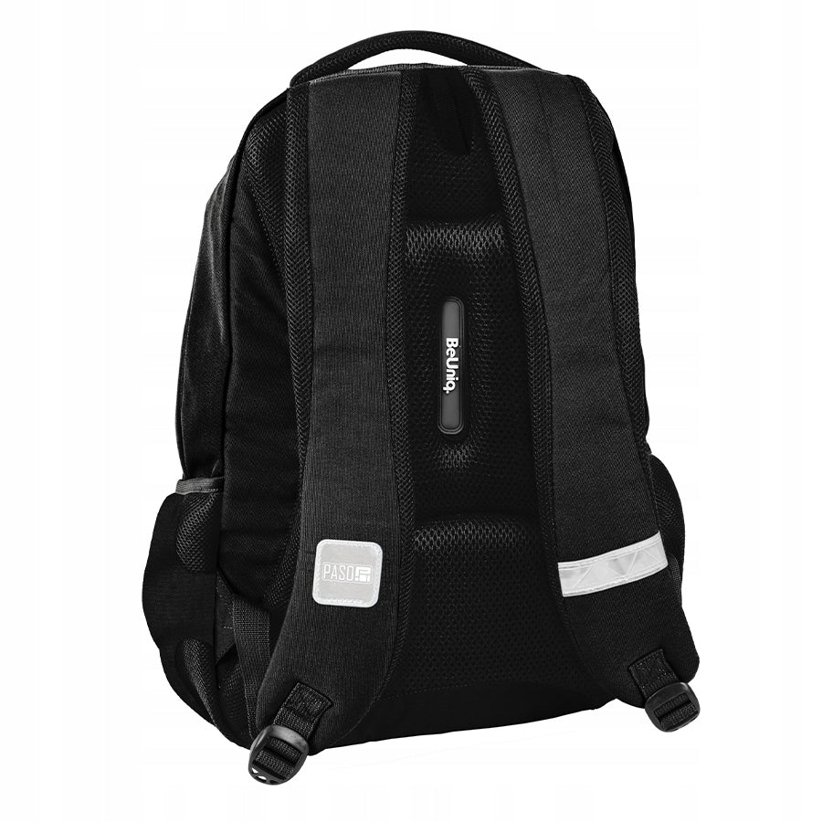 BACKPACK SCHOOL SATCHEL MULTI-CHAMBER grille BeUniq white, black Manufacturer code BU26ZJ-2708