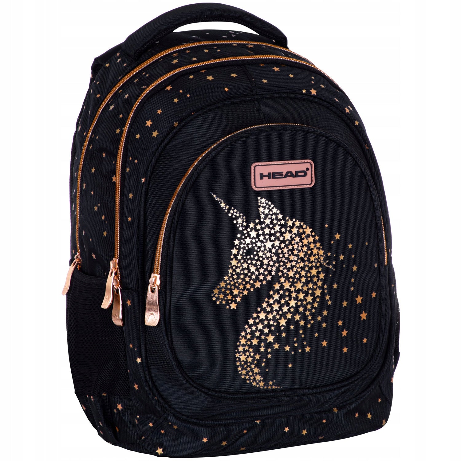 BACKPACK SCHOOL SATCHEL UNICORN BLACK GOLD Manufacturer code 502023084