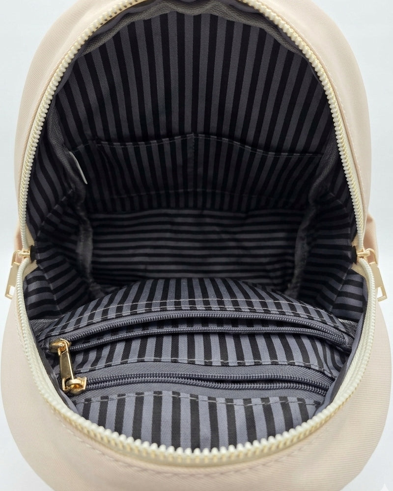 BACKPACK SMALL ELEGANT URBAN LIGHT BEIGE ECRU BROWN TERRAMODA Manufacturer code 1-TR