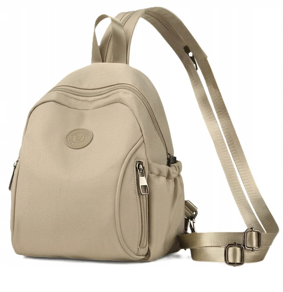 BACKPACK SMALL ELEGANT URBAN LIGHT BEIGE TERRAMODA QUALITY Brand Terra Moda