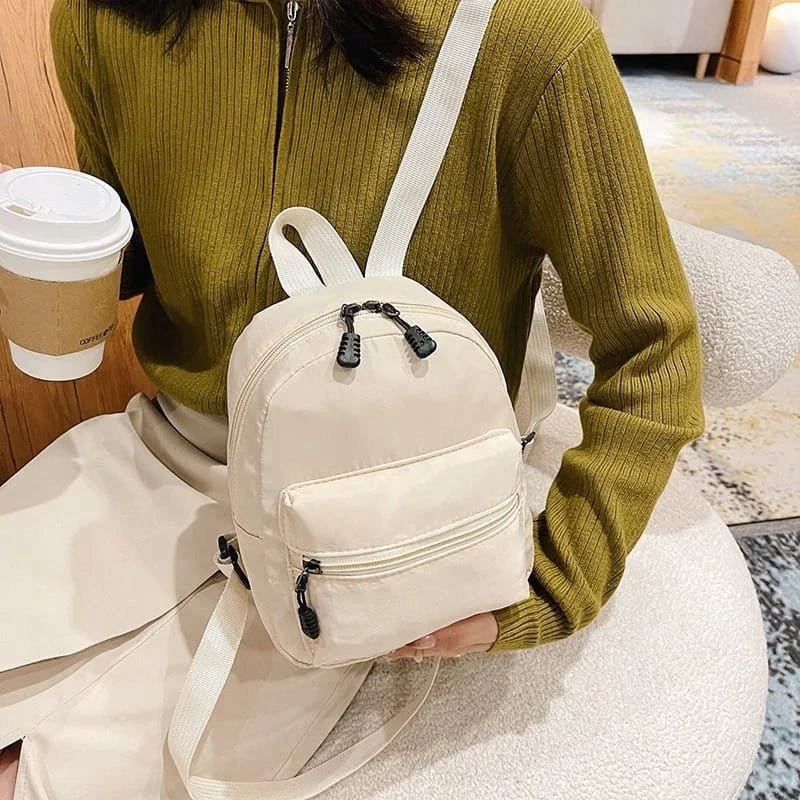 BACKPACK SMALL HIKING LIGHT FOR A TRIP WALK BEIGE FOR SUMMER Brand no brand
