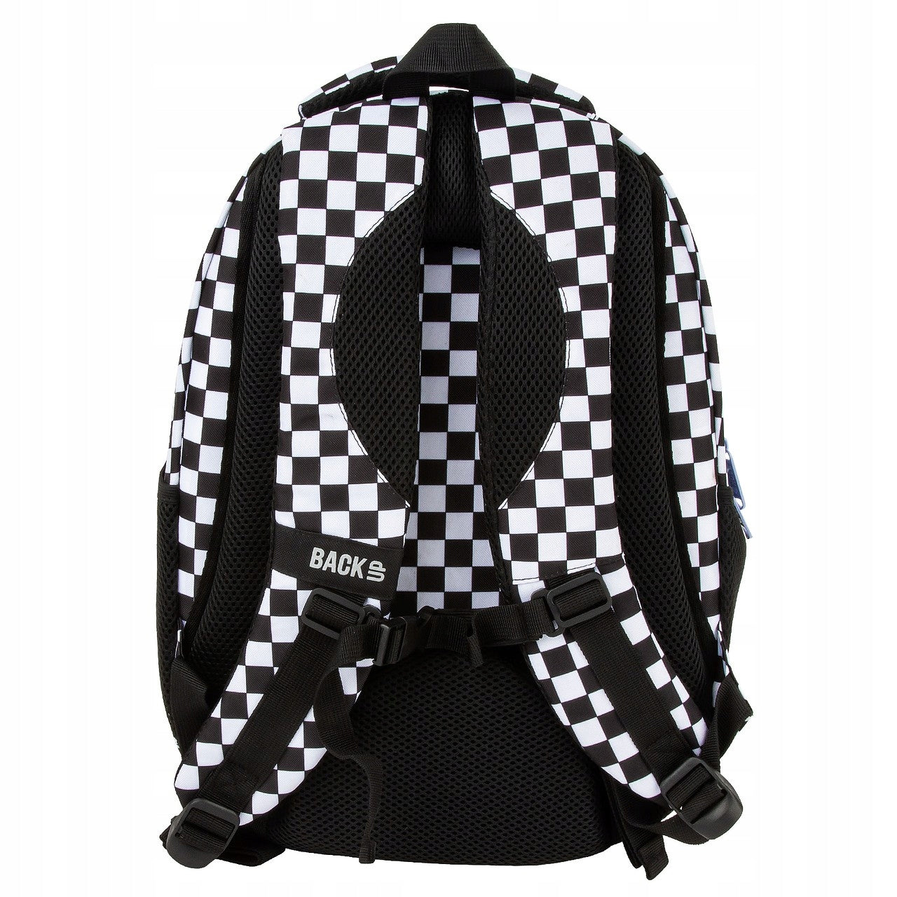 BACKPACK THREE-CHAMBER PURPLE CHESSBOARD BACKUP O94F DERFORM Brand Back Up