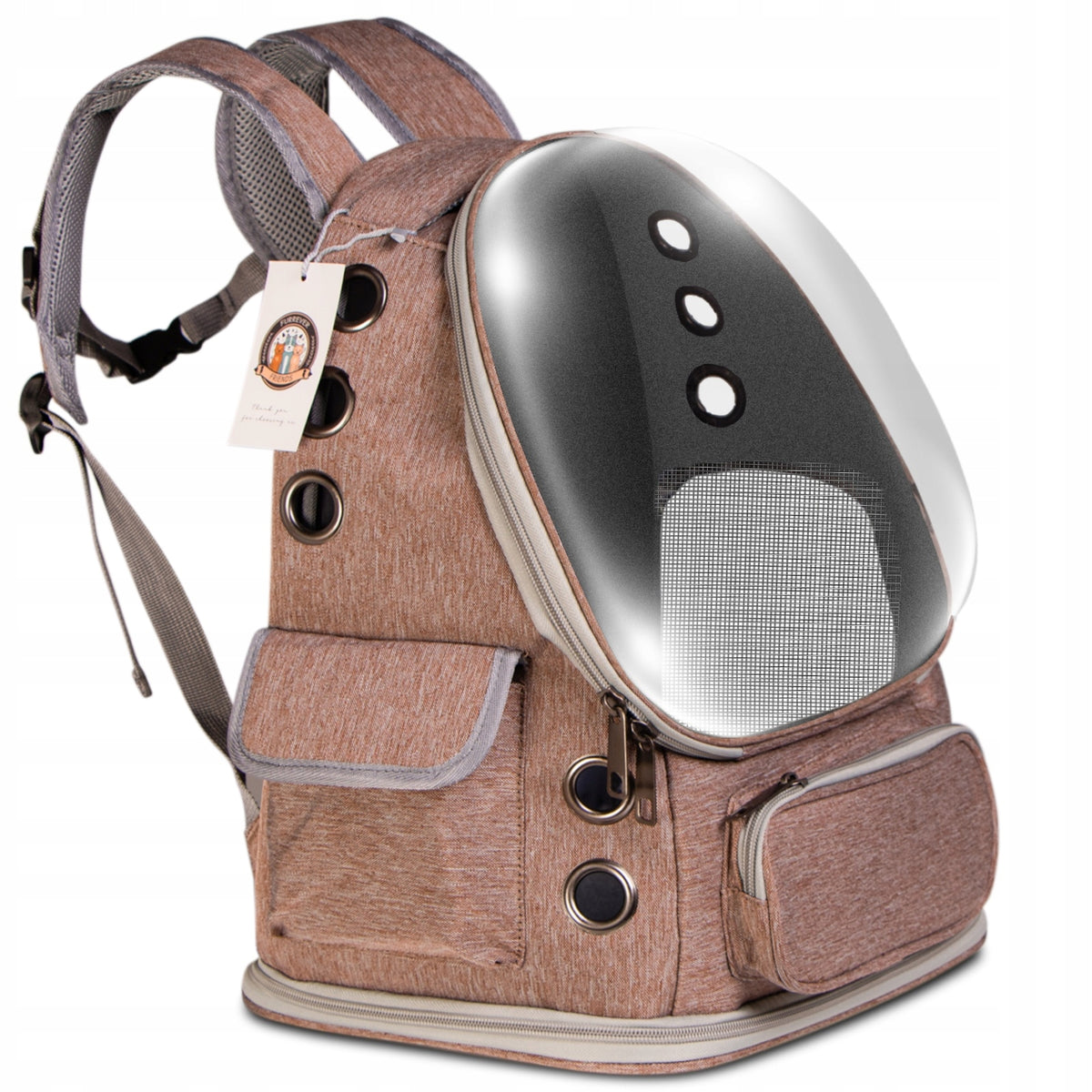 BACKPACK TRANSPORTER FOR CAT AND DOG TRAVEL BAG VENTILATED RED