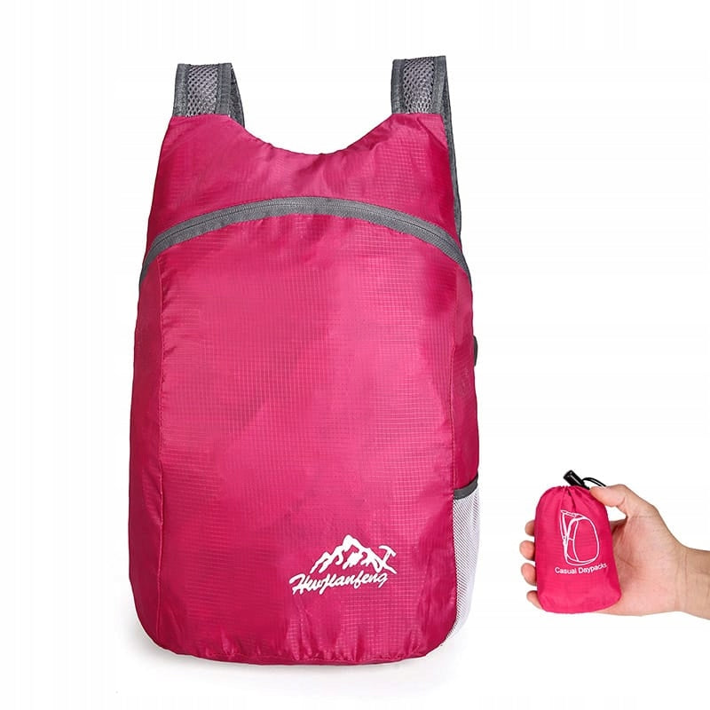 BACKPACK TRAVEL ORTHALION LIGHTWEIGHT HANDHELD PINK FOLDING FOR TRIP