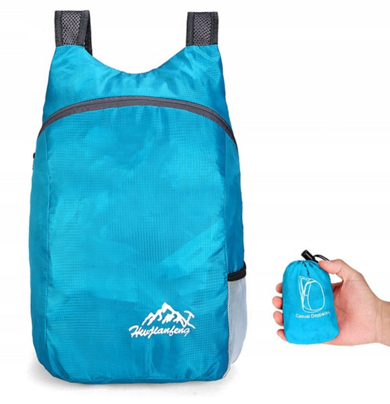 BACKPACK TRAVEL ORTHALION LIGHTWEIGHT HANDHELD TURQUOISE FOLDING FOR TRIP