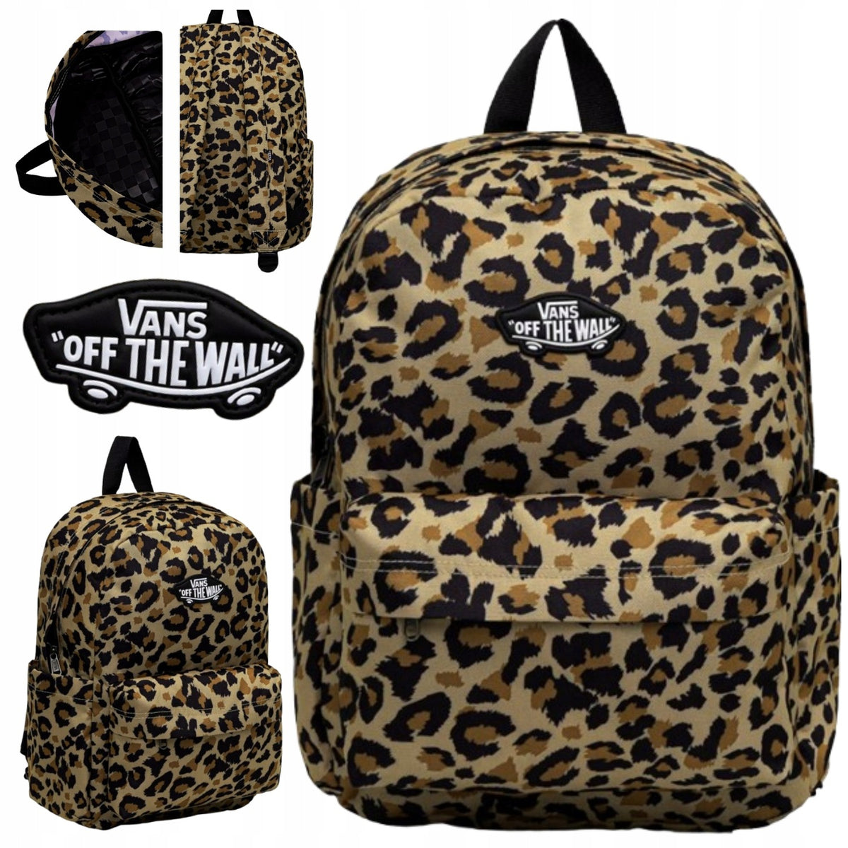 BACKPACK VANS PANTHER GLAMOUR BROWN OFF THE WALL FOR CHILDREN