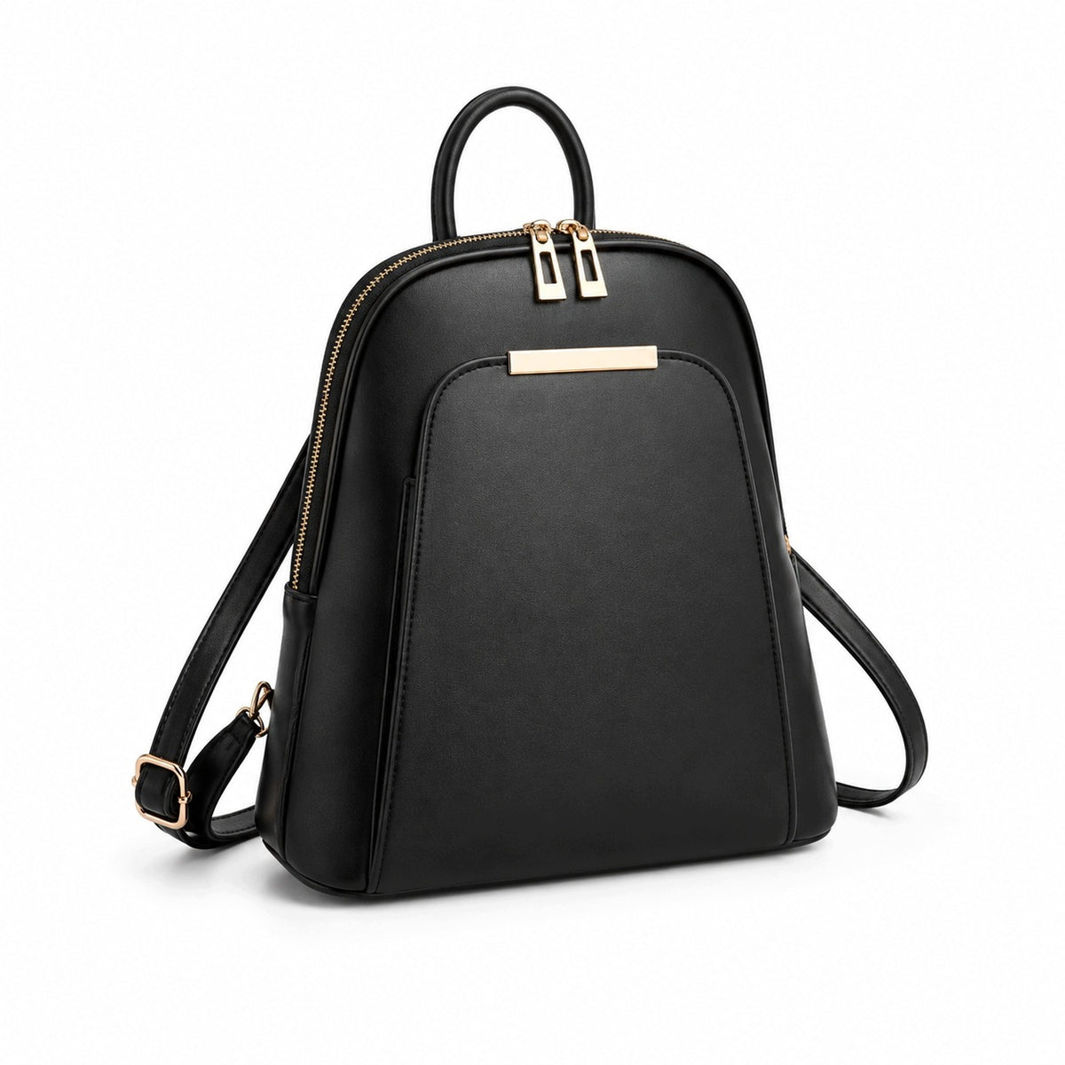 BACKPACK WOMEN'S URBAN BAG 32CM BLACK FASHIONABLE ELEGANT LIGHT ROOMY