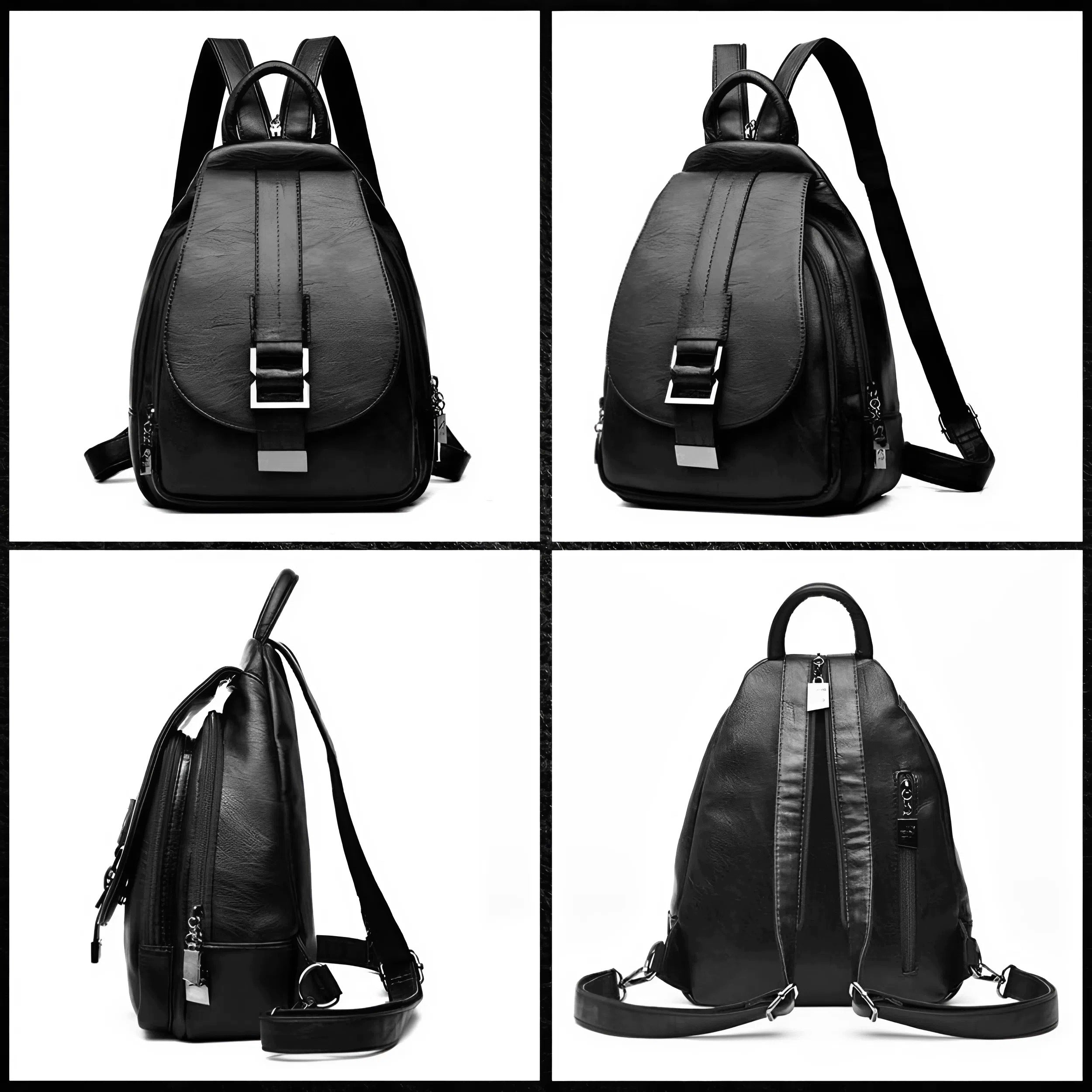 BACKPACK WOMEN'S URBAN BAG ECO LEATHER ELEGANT ROOMY STYLISH Packaging status original