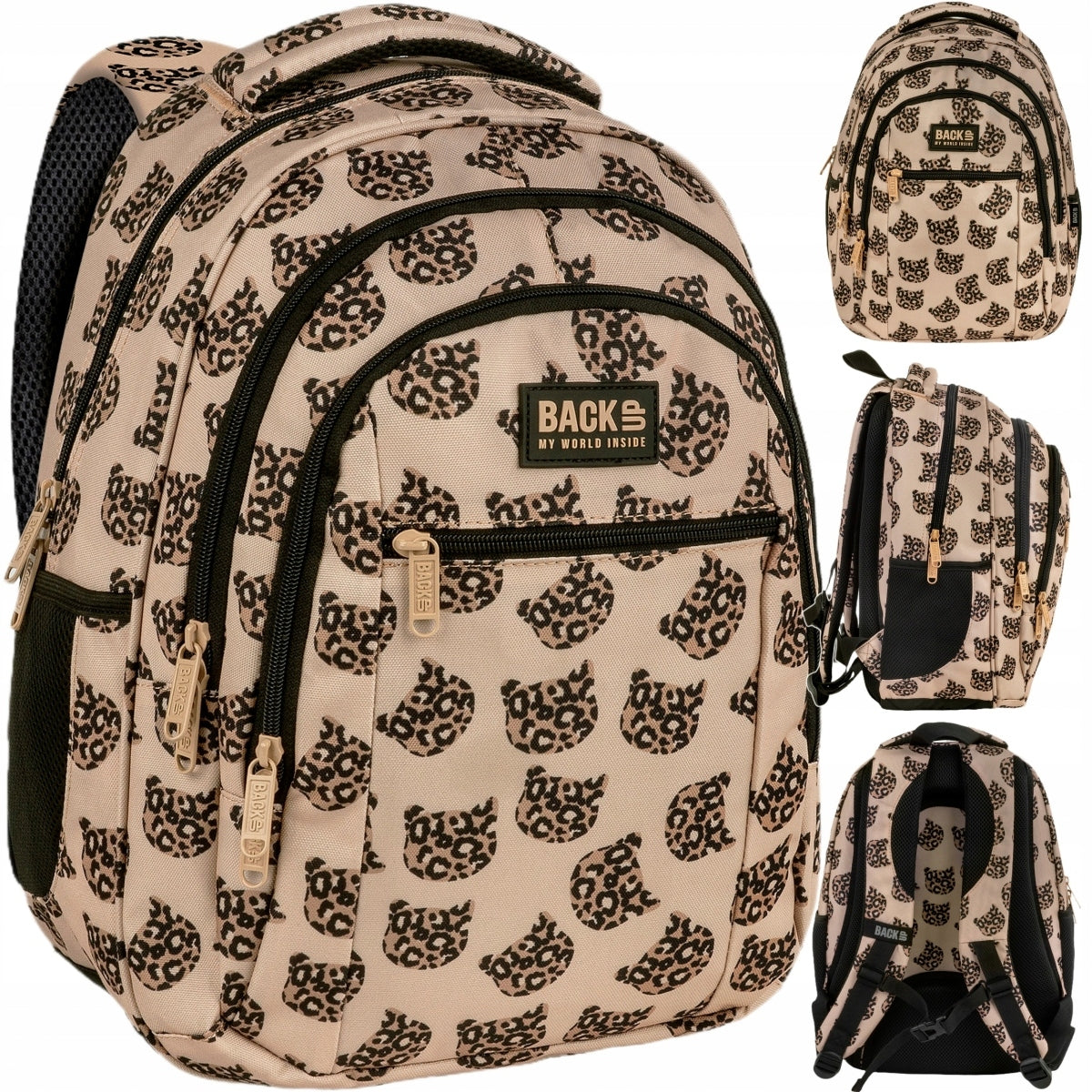 BACKPACK YOUTH SCHOOL BACKUP WILD KITTY FOR GIRL DERFORM