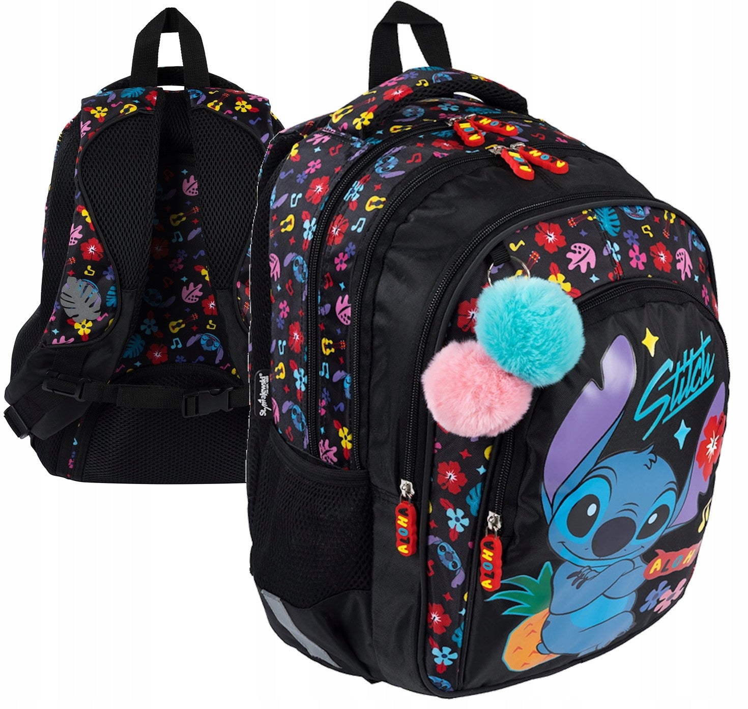 BACKPACK school satchel Disney Stitch Aloha Black | Class 1-3