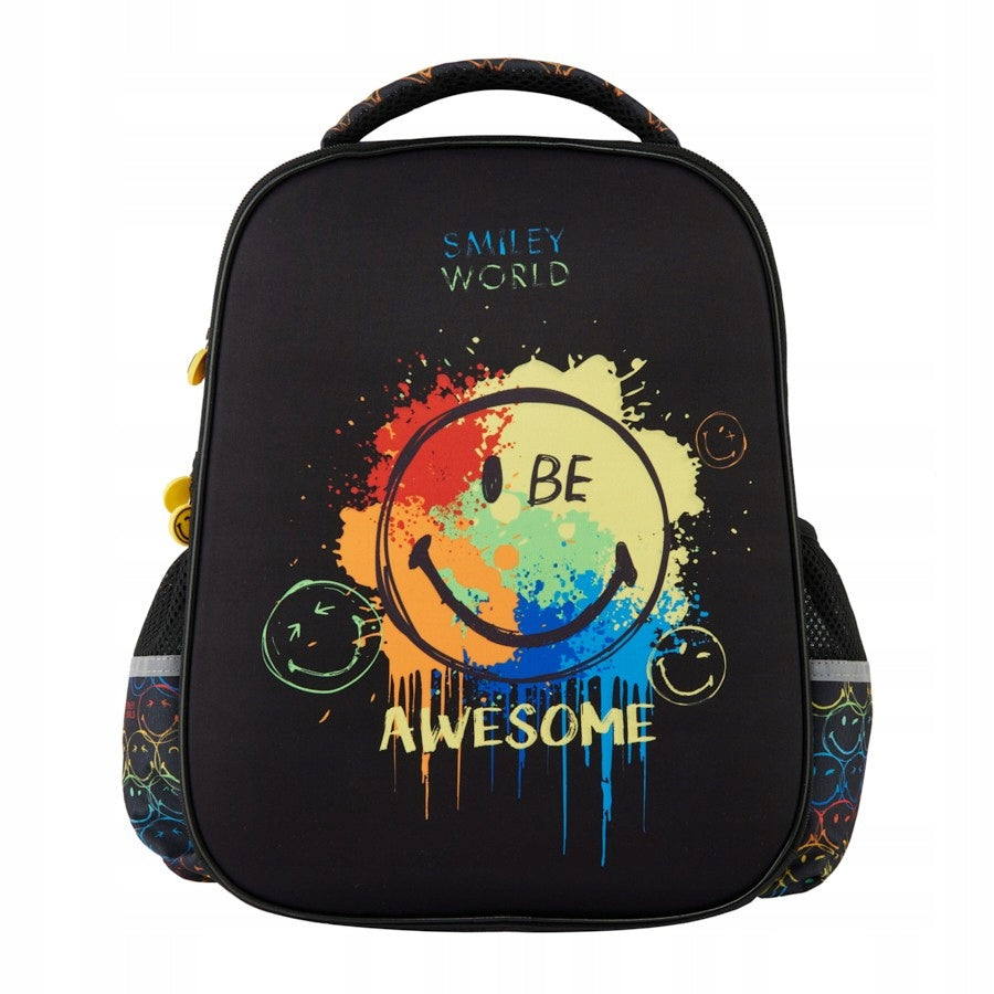 BACKPACK school satchel Premium Faces Smiley Emoticons | Stiffened front Manufacturer code SM24LP-565