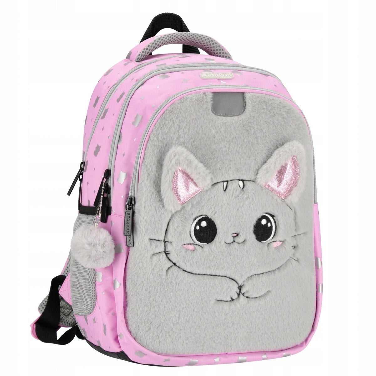 BACKPACK school satchel plush Kitty + Stickers + Lesson Plan Brand Starpak