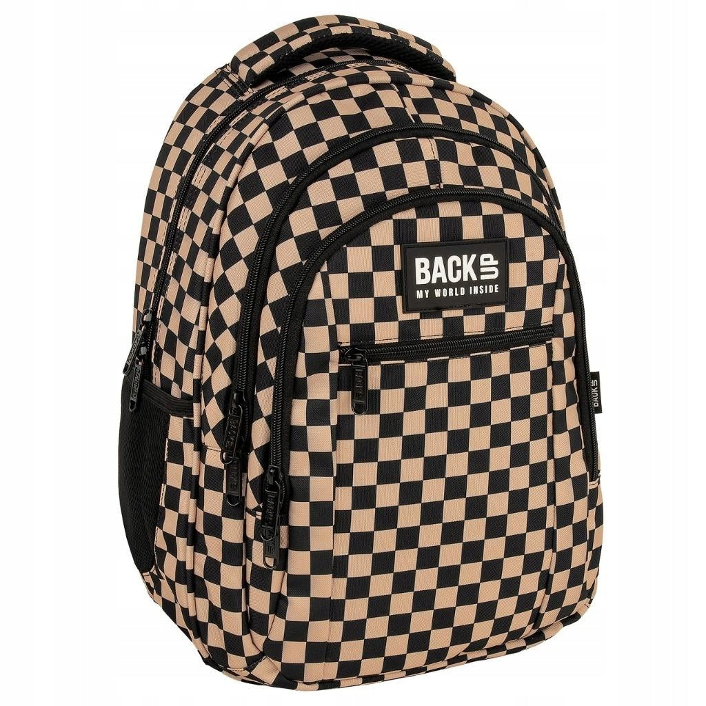 BACKUP BACKPACK FROM 3RD CLASS 3 CHESSBOARD Beige EAN (GTIN) 5906601701689